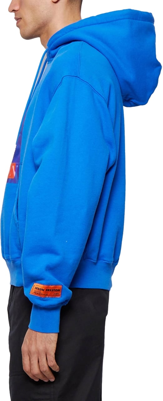 Heron Preston Heron Censored Logo Hoodie Blauw