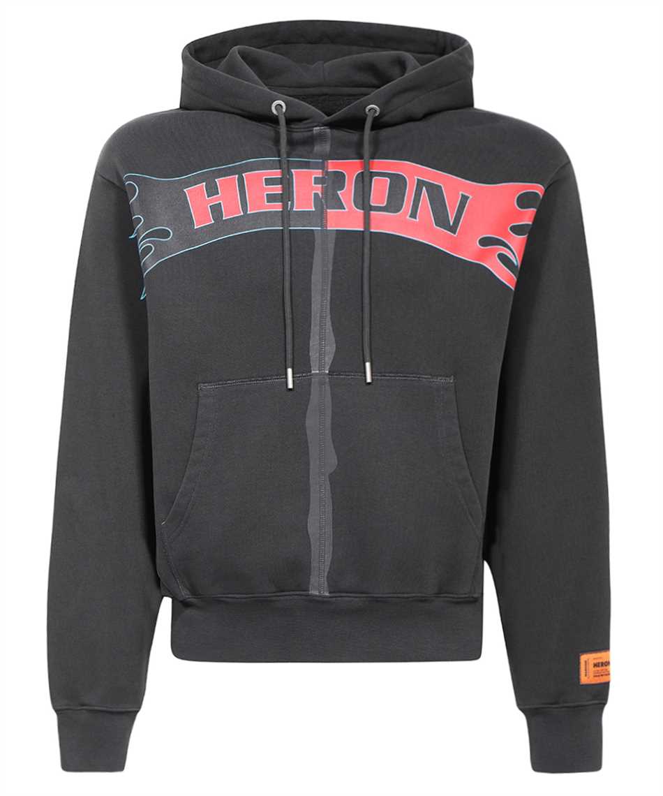 Heron Preston Cotton hoodie Zwart