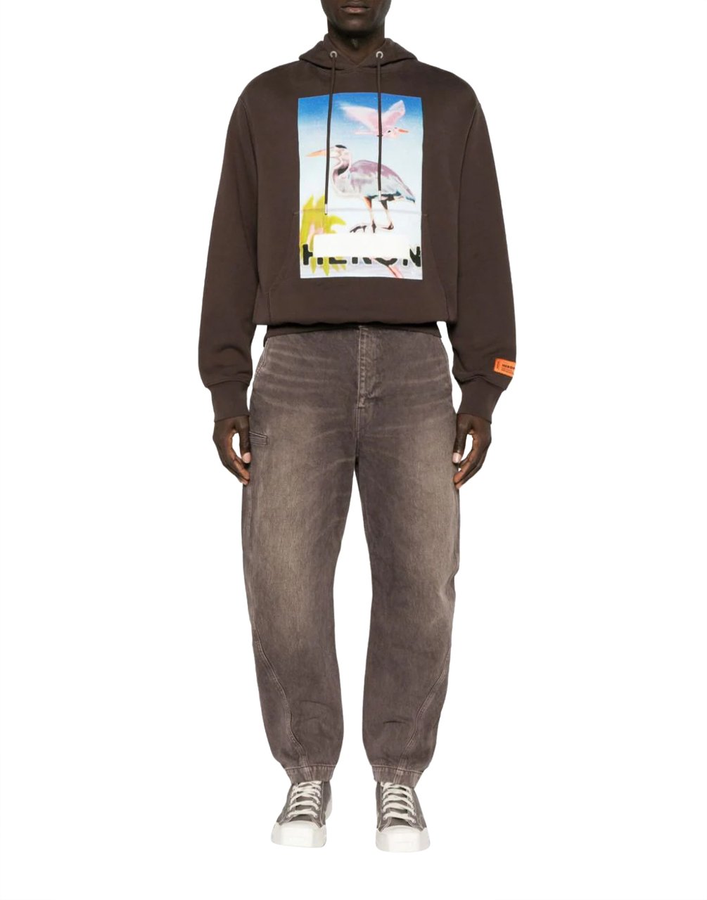 Heron Preston Heron Censored Logo Hoodie Bruin