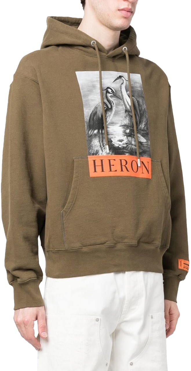 Heron Preston Heron Bw Logo Hoodie Groen