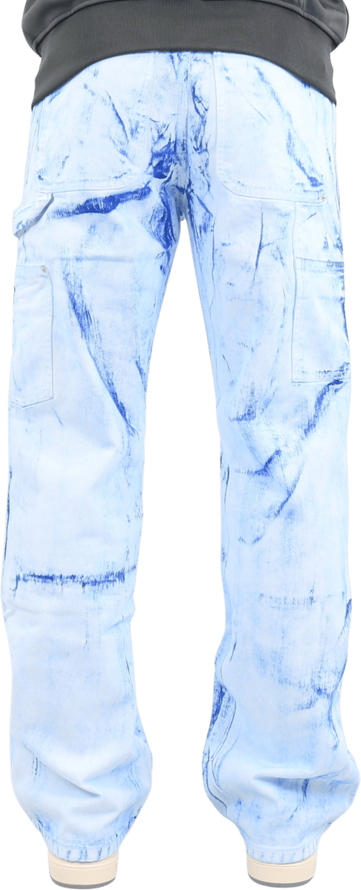 Heron Preston Heren Overdyed Spray Cnvs Carpenter Blauw