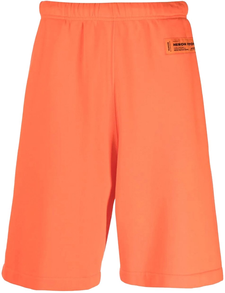Heron Preston Logo Recycled Sweat Shorts Oranje