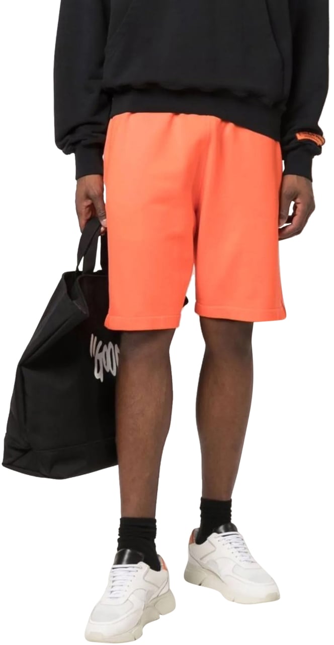 Heron Preston Logo Recycled Sweat Shorts Oranje
