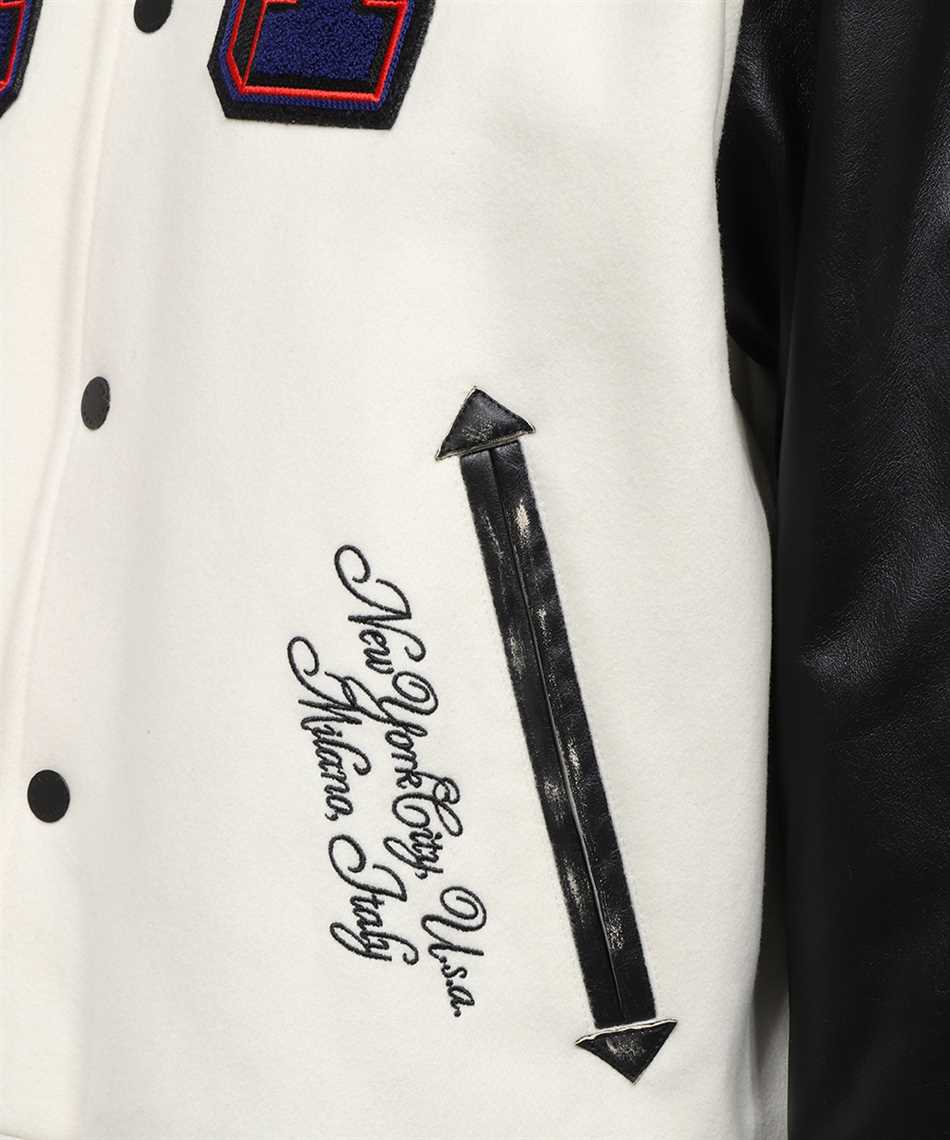 Heron Preston Embroidered bomber jacket with appliqué Rood