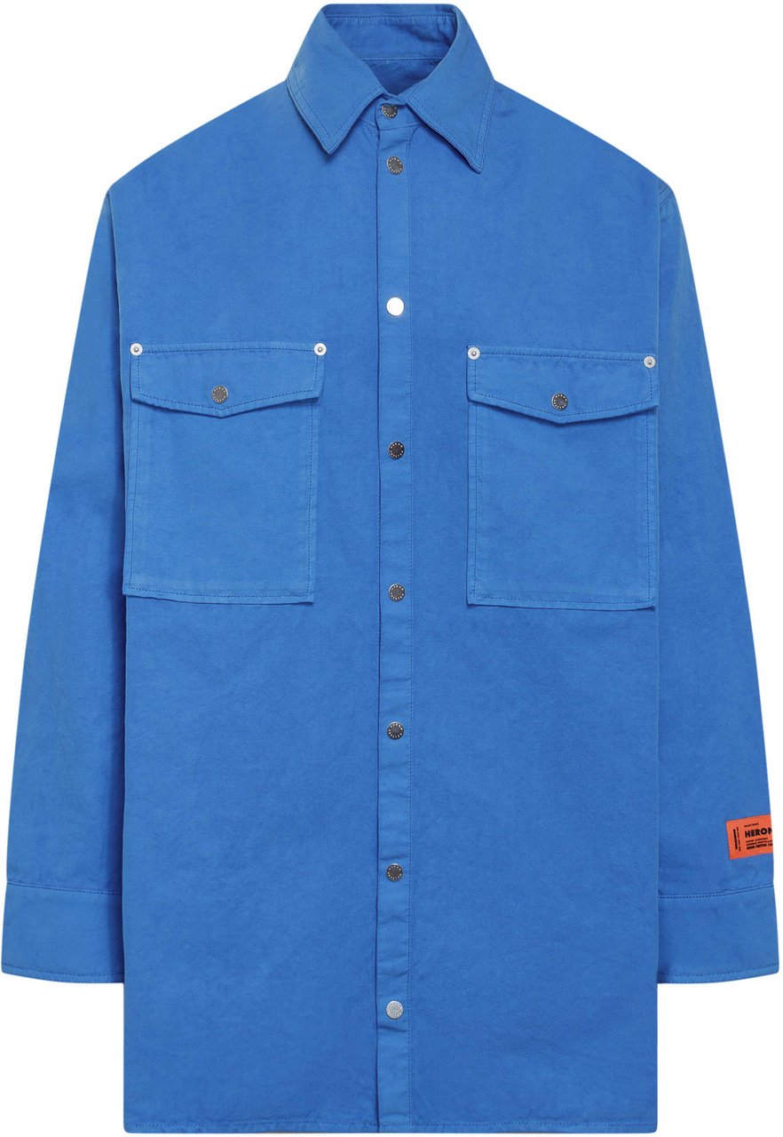 Heron Preston Camicia Pocket Blauw