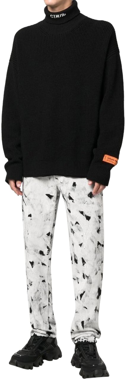 Heron Preston Ctnmb Knit Rollneck Sweater Zwart