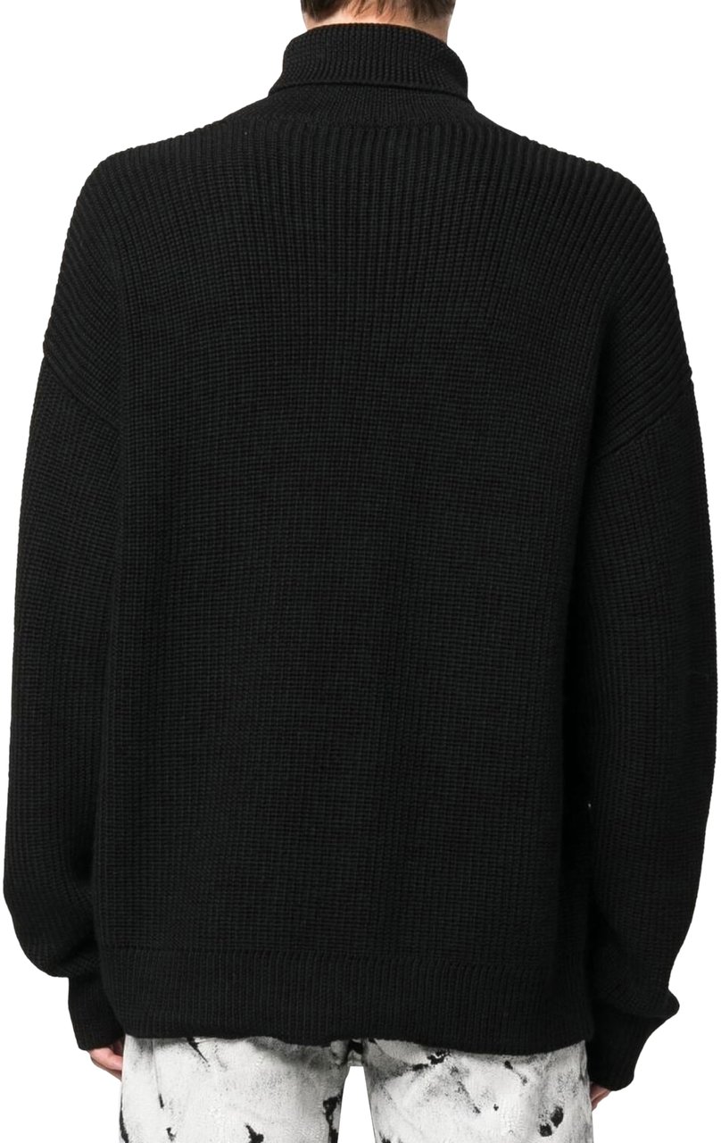 Heron Preston Ctnmb Knit Rollneck Sweater Zwart