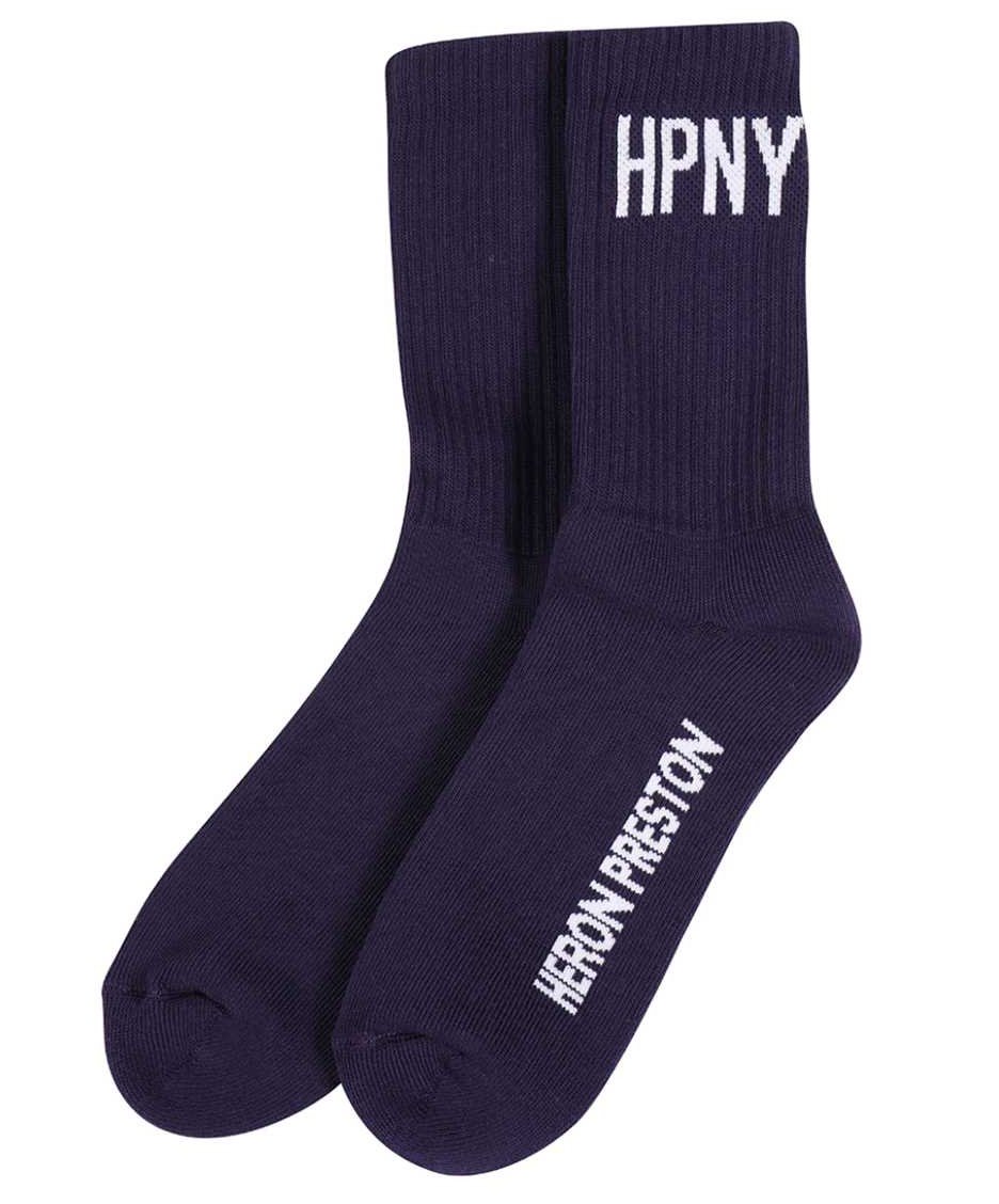 Heron Preston Logo cotton blend socks Paars
