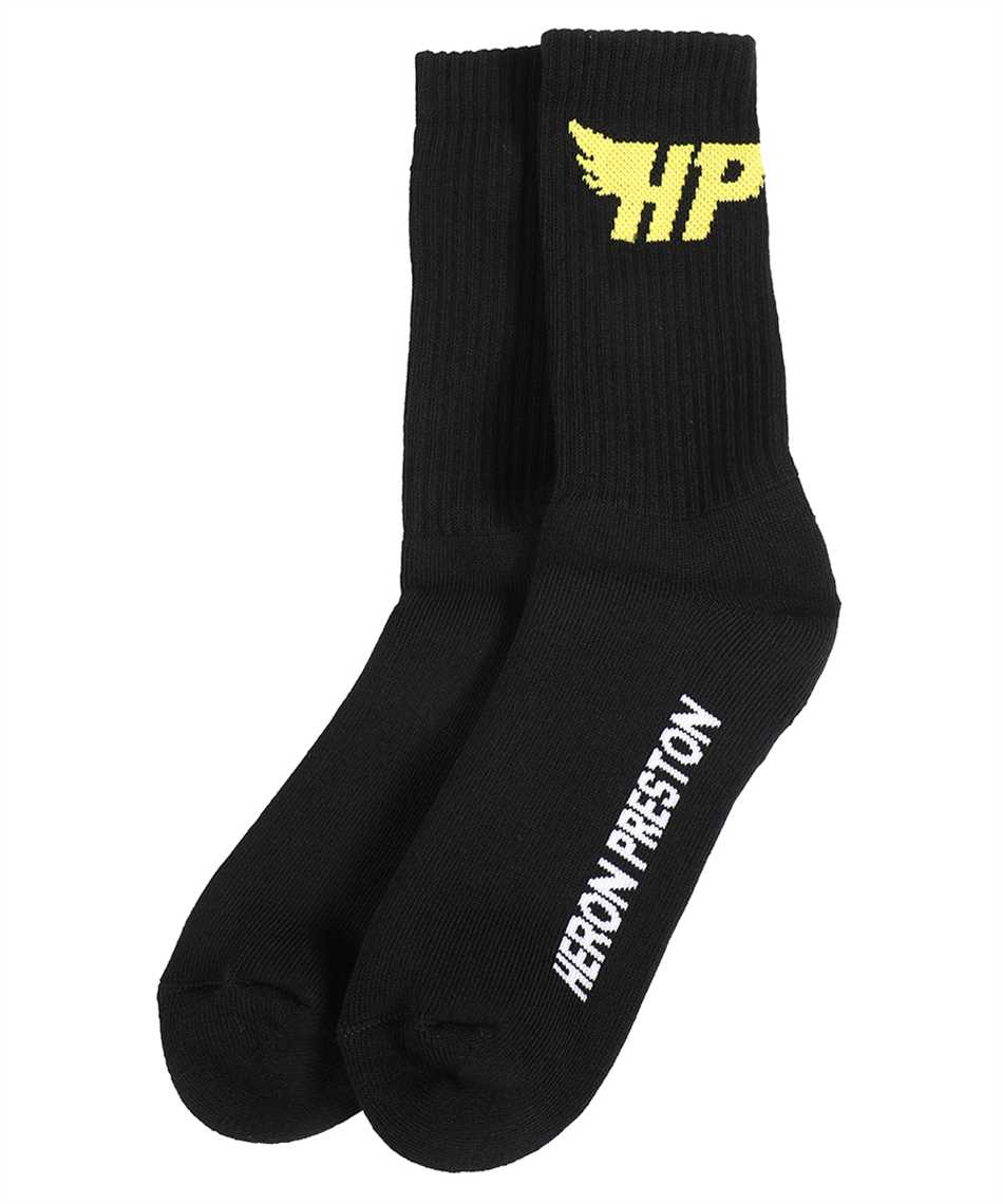 Heron Preston Logo cotton blend socks Zwart