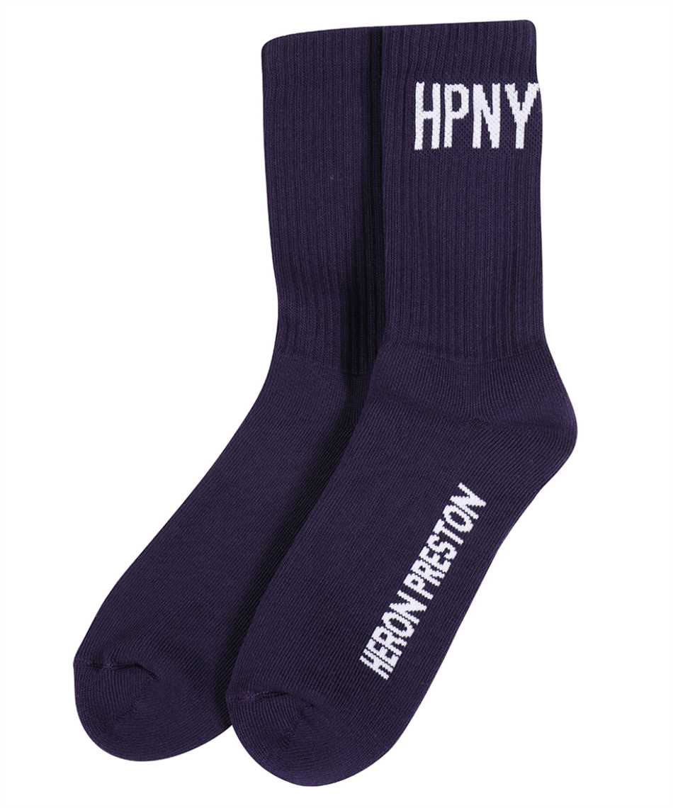 Heron Preston Logo cotton blend socks Paars