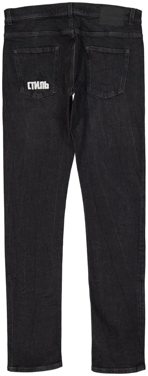 Heron Preston Heron Preston Cotton Denim Slim Jeans Zwart