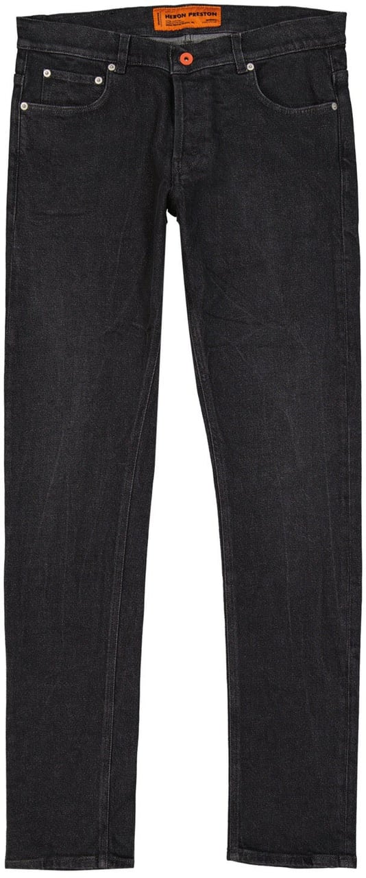 Heron Preston Heron Preston Cotton Denim Slim Jeans Zwart