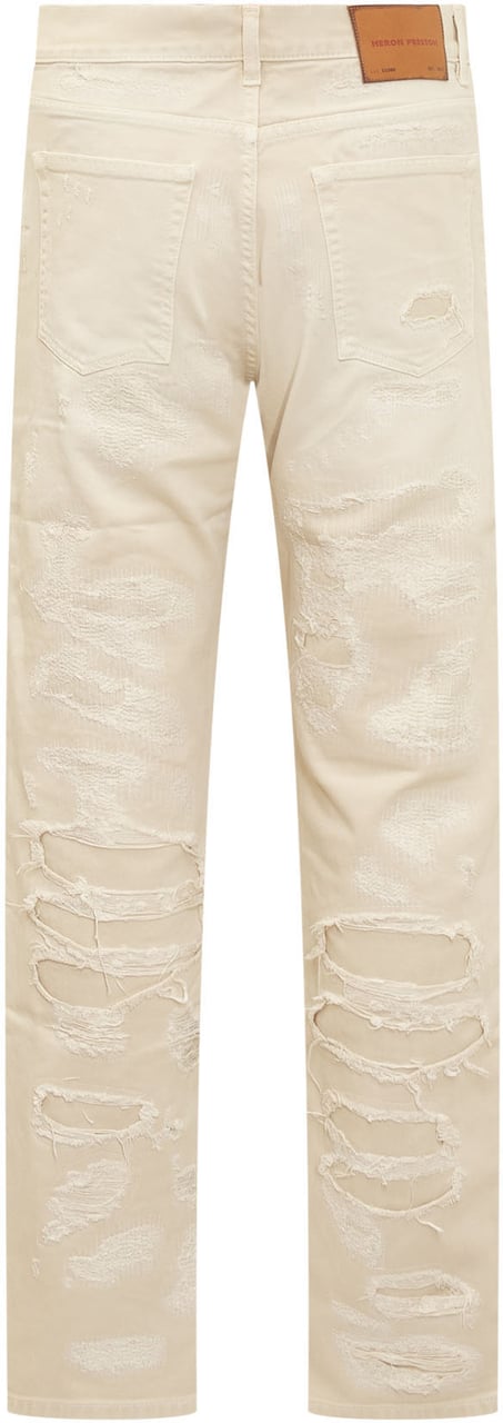 Heron Preston Pantaloni 5 Tasche Beige