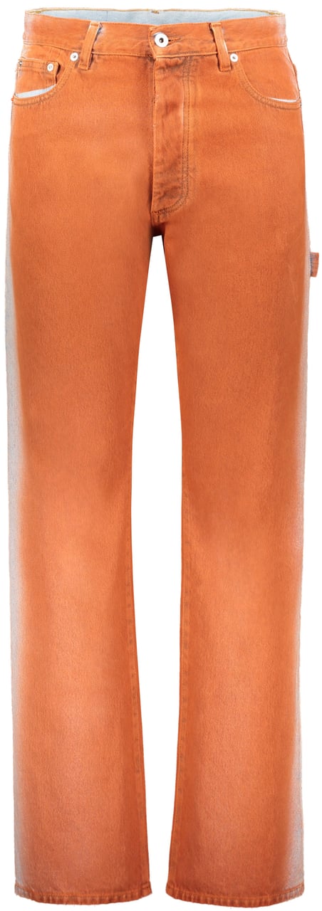 Heron Preston 5-pocket jeans Oranje