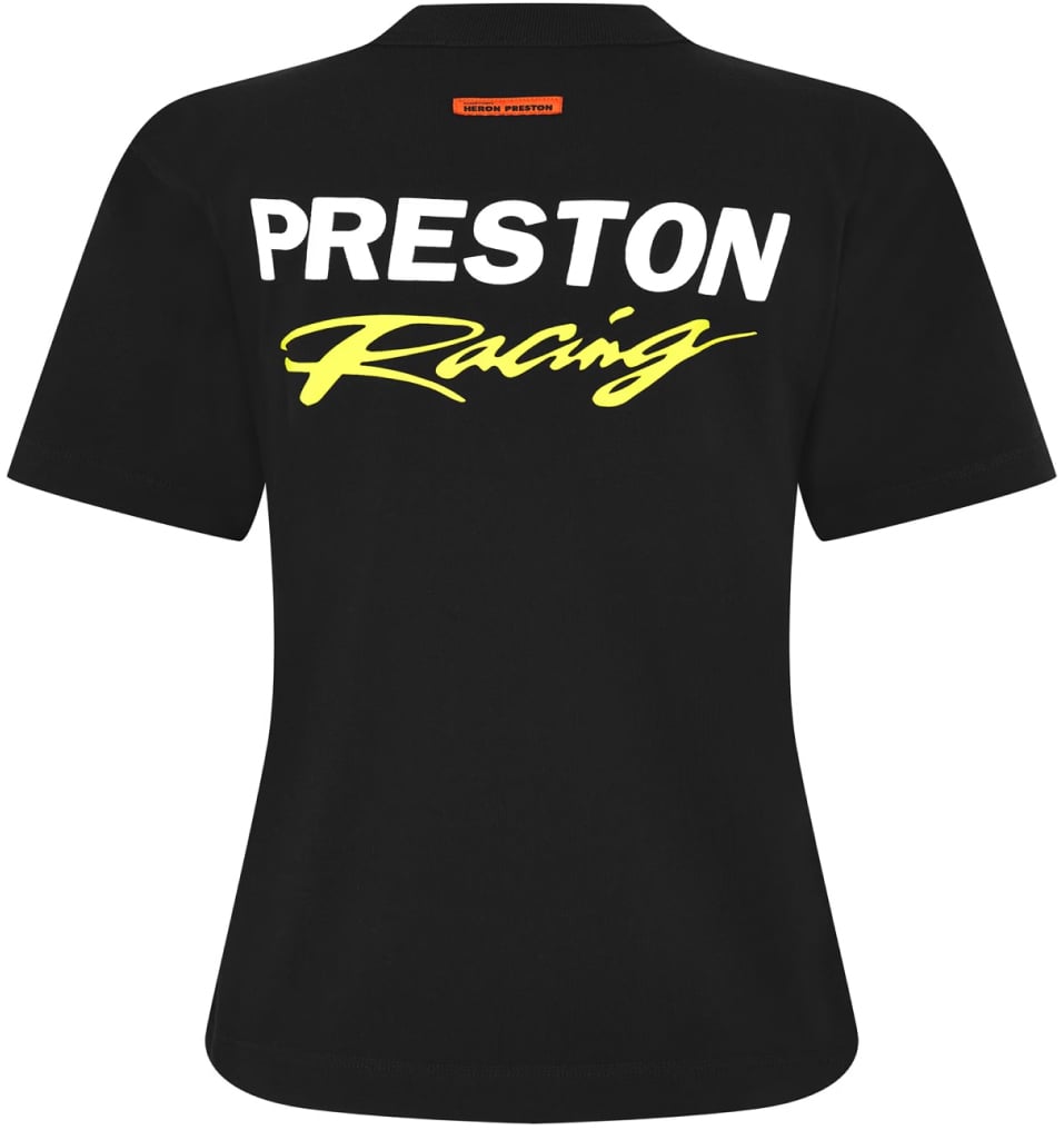 Heron Preston Preston Racing Logo T-shirt Zwart