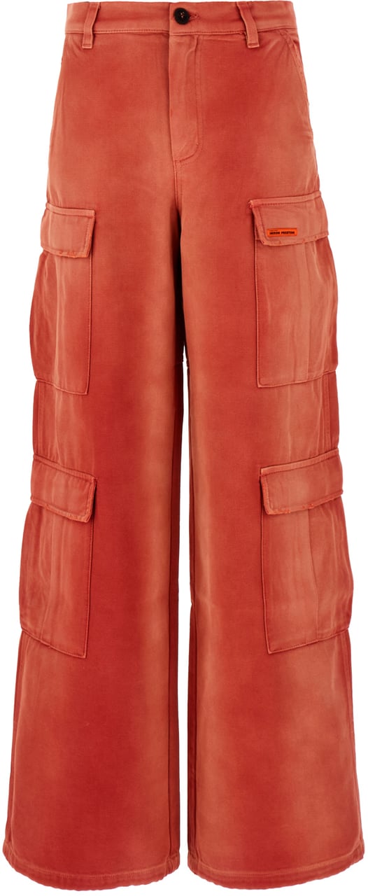 Heron Preston Heron Preston Brick cotton cargo pant Rood