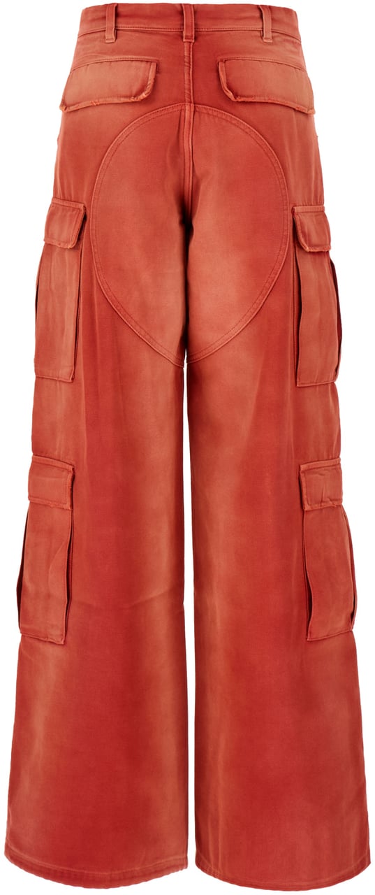 Heron Preston Heron Preston Brick cotton cargo pant Rood