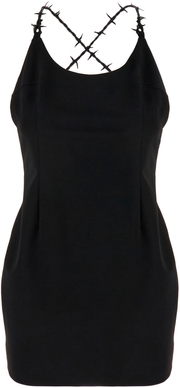 Heron Preston Heron Preston Black stretch polyester blend mini dress Zwart