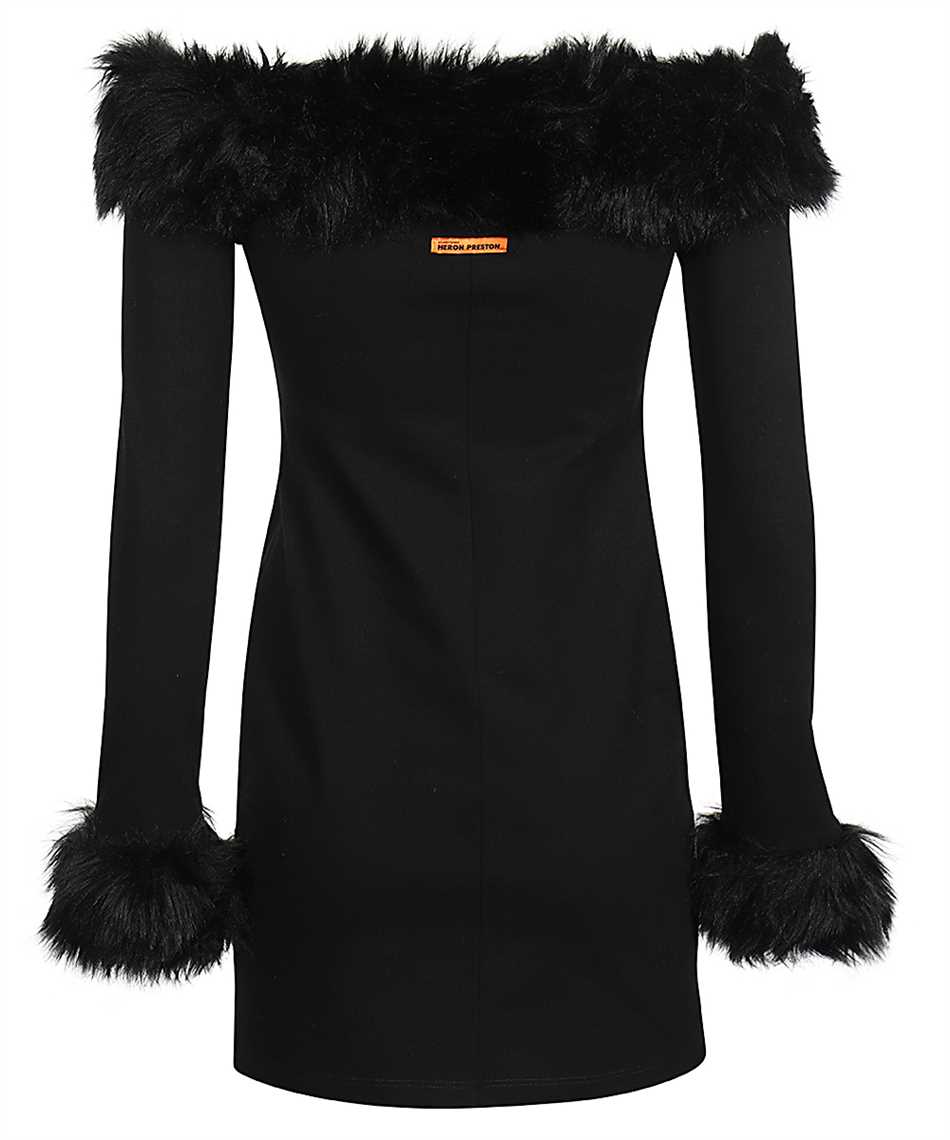 Heron Preston Strapless dress Zwart