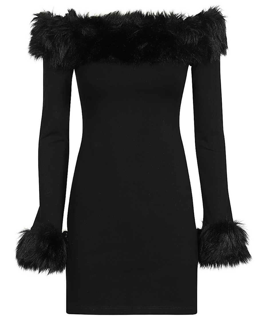 Heron Preston Strapless dress Zwart