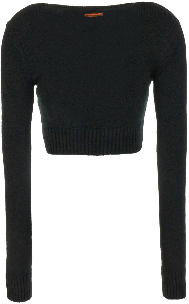 Heron Preston Heron Preston Black stretch acrylic blend cardigan Zwart