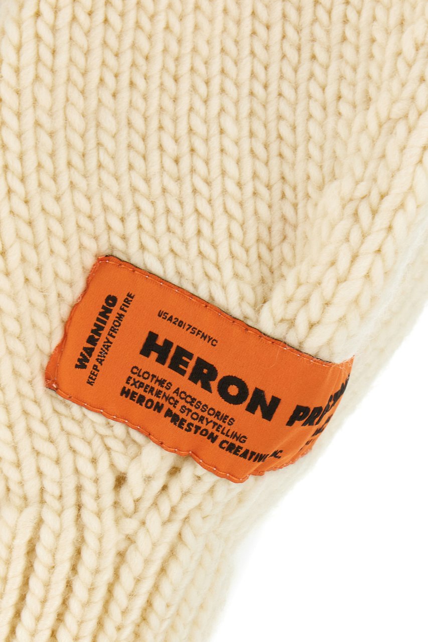 Heron Preston Heron Preston Ivory wool sweater Wit