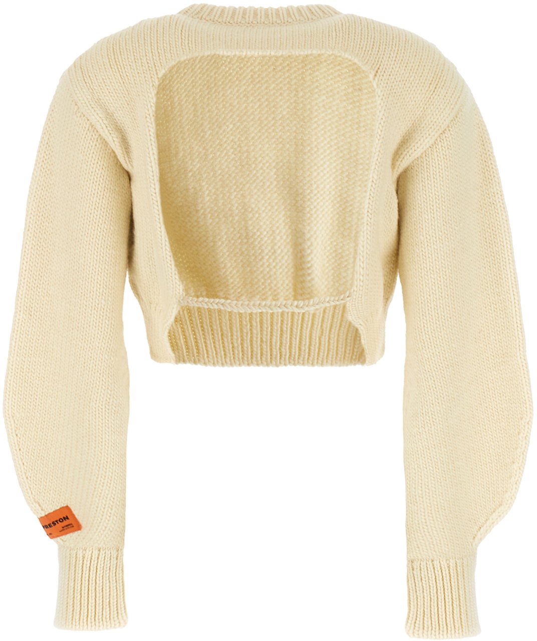 Heron Preston Heron Preston Ivory wool sweater Wit