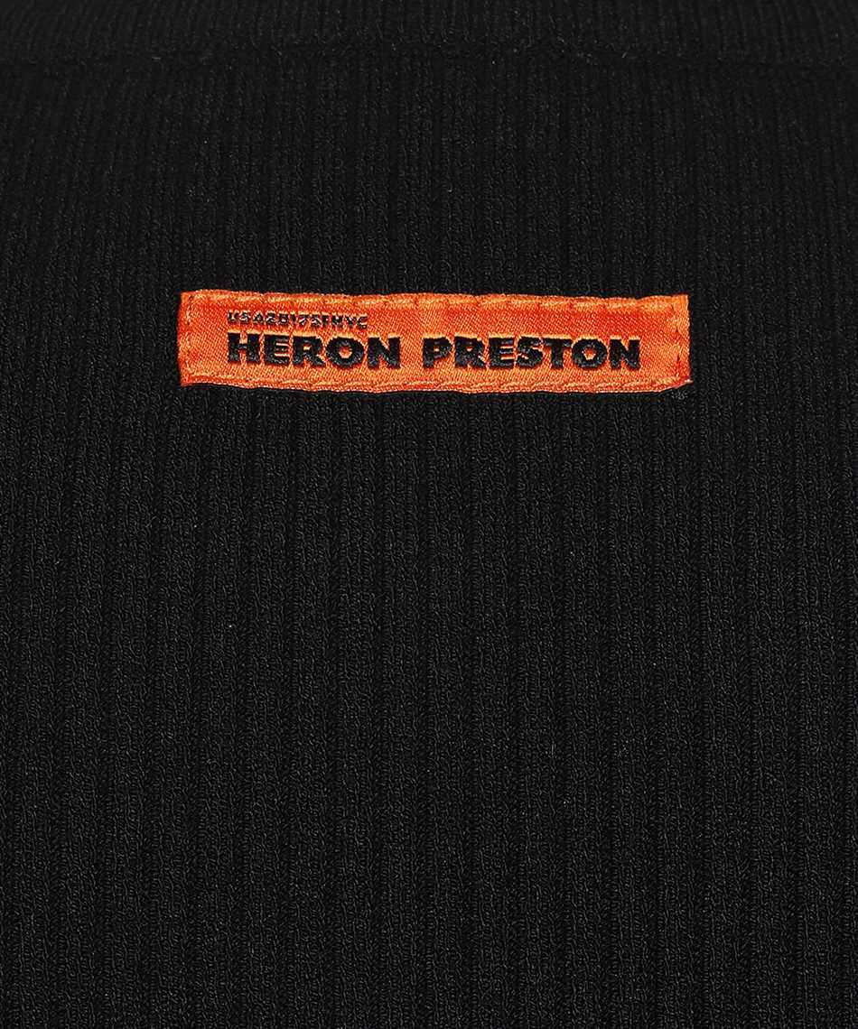 Heron Preston Ribbed knit dress Zwart