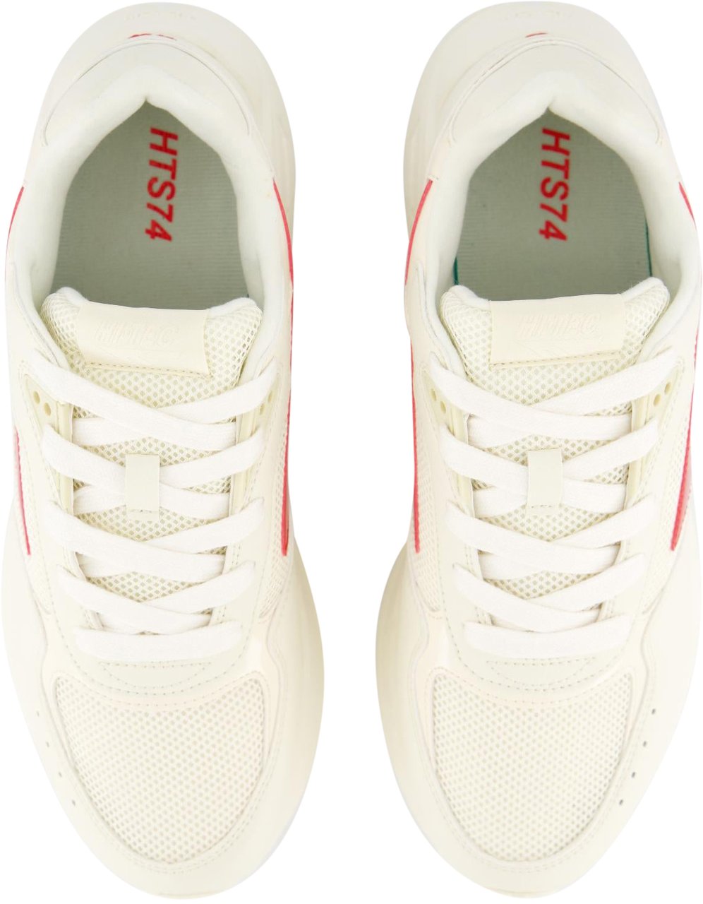 Hi-Tec Heren Hts Shadow Sneaker Wit/Rood Wit
