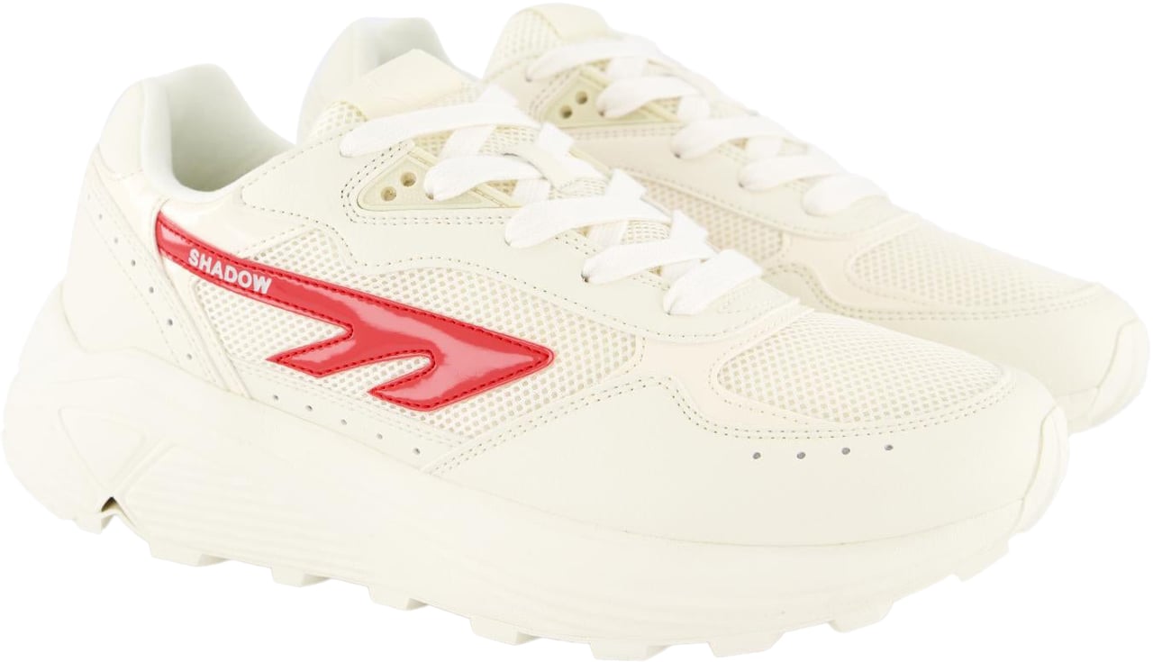 Hi-Tec Heren Hts Shadow Sneaker Wit/Rood Wit