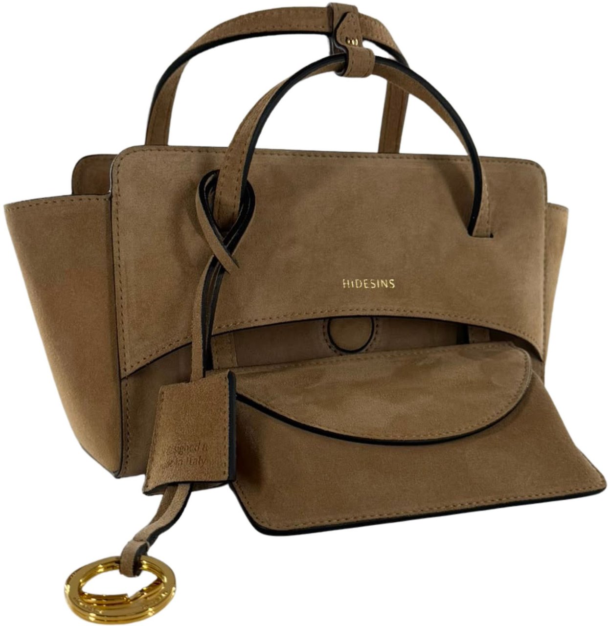 Hidesins Flap S Handtassen Camel Fl13sd Beige