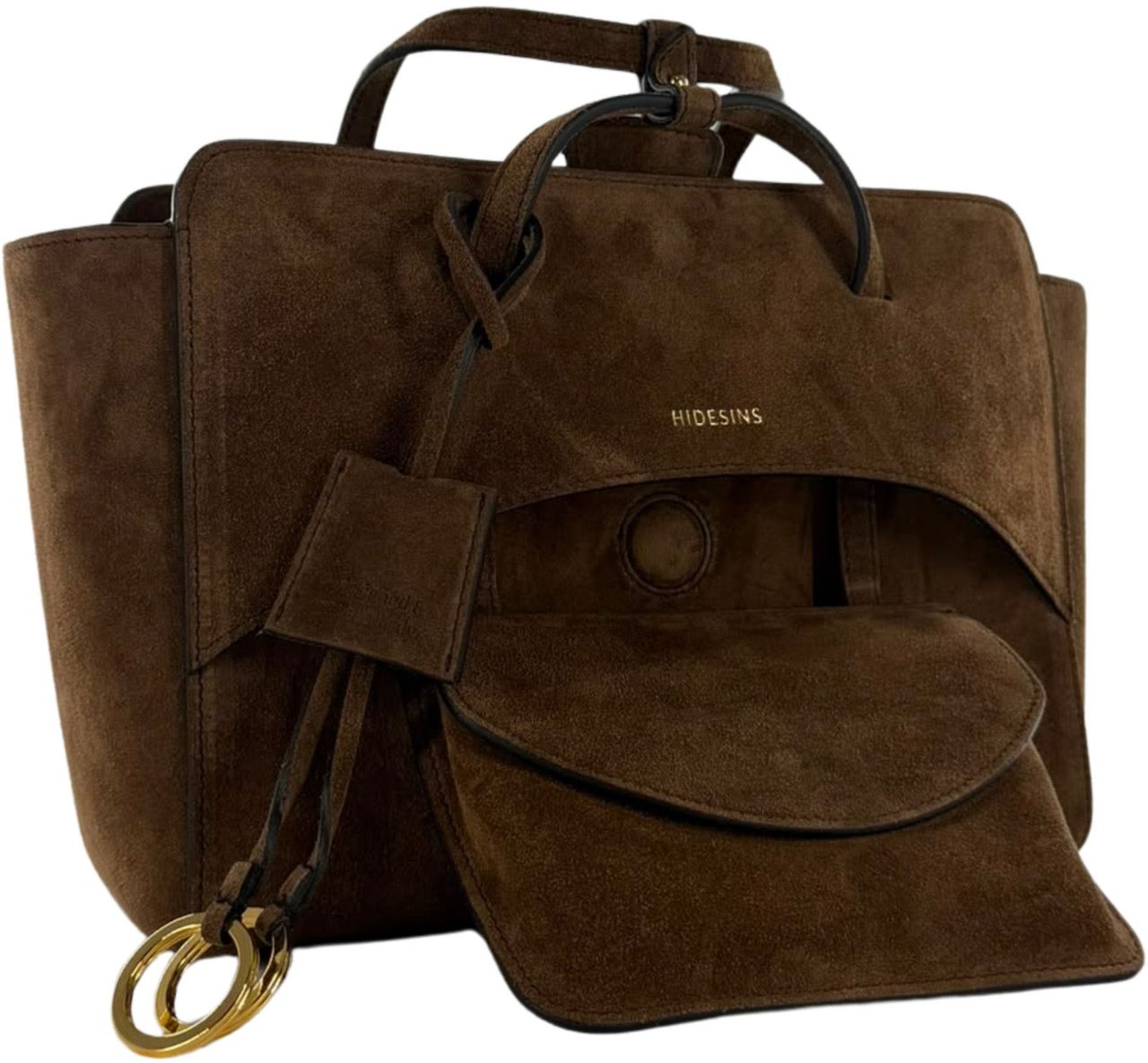 Hidesins Flap M Handtassen Bruin Fl12sd Bruin