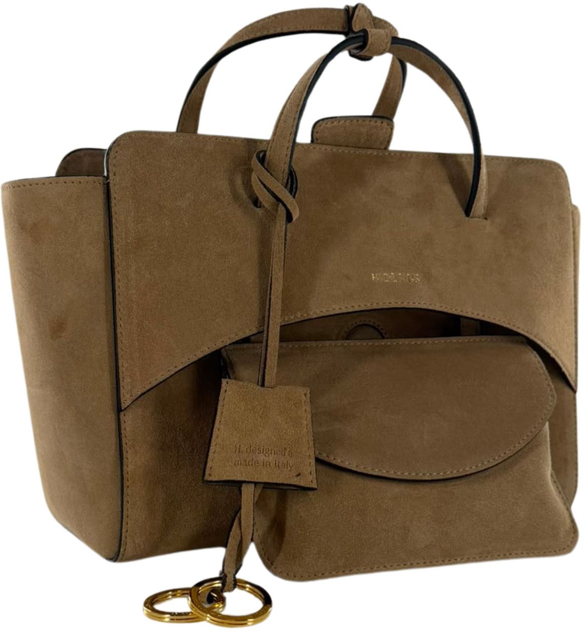 Hidesins Flap M Handtassen Camel Fl12sd Beige