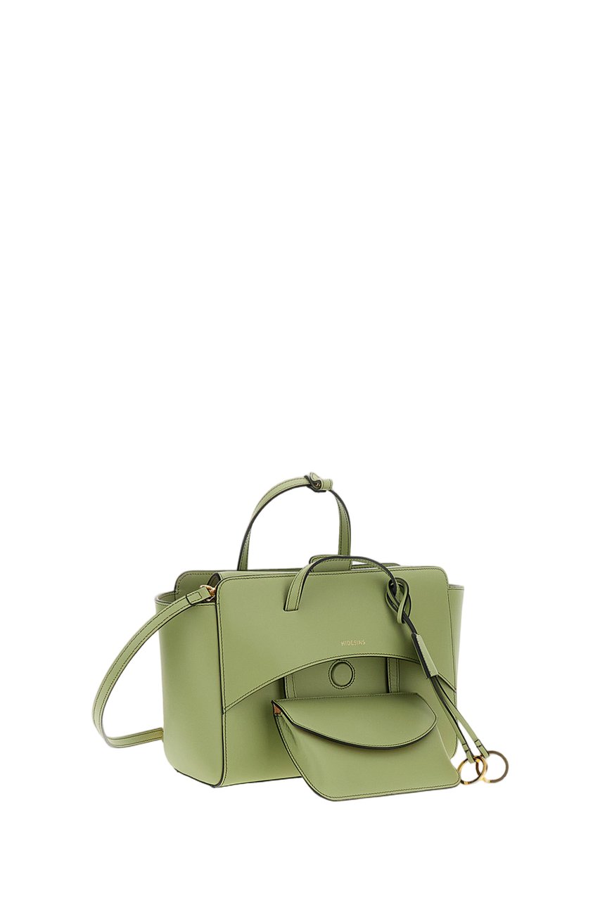 Hidesins Green Flap M Leather Crossbody Bag Groen