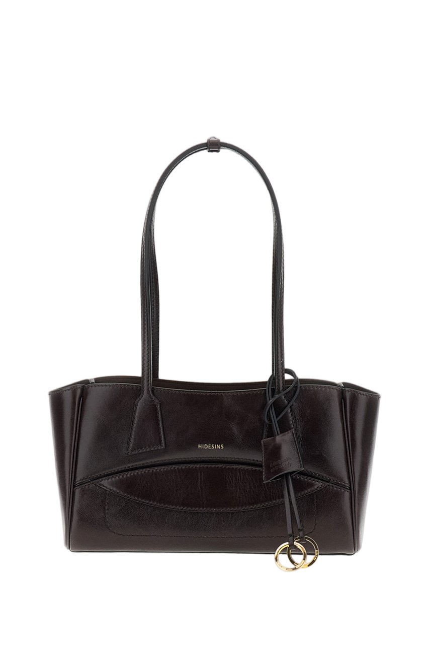Hidesins Dark Brown Leather Shoulder Bag Bruin