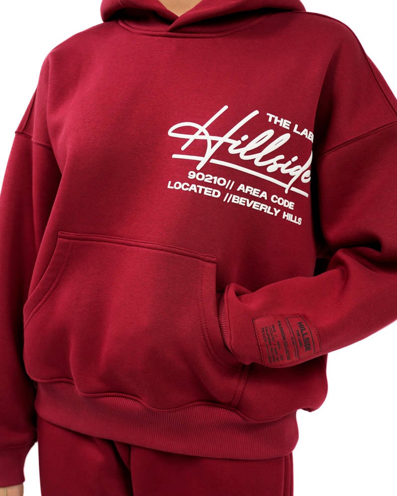 Hillside the Label Beverly Hills tracksuit Rood