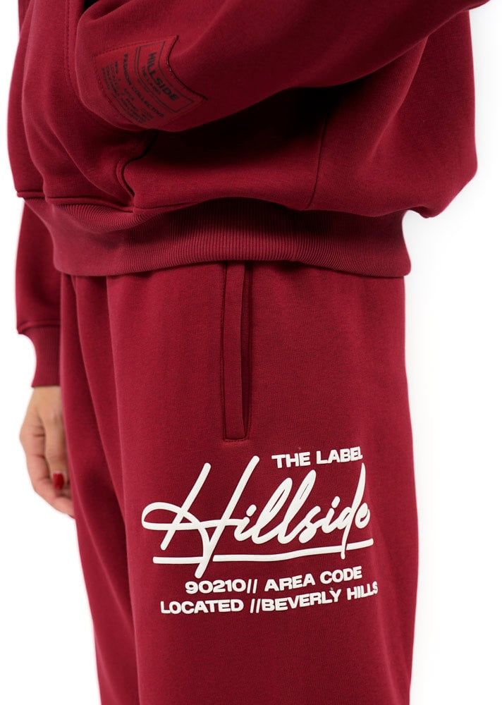 Hillside the Label Beverly Hills tracksuit Rood