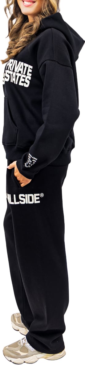 Hillside the Label Calabasas Trainingspak met Vest Zwart