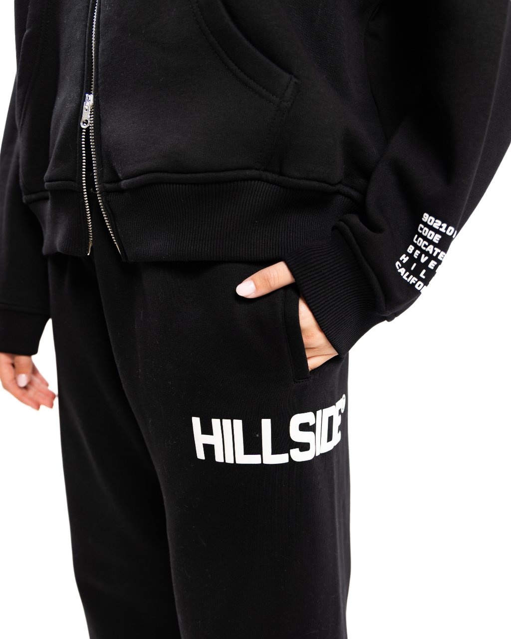 Hillside the Label Calabasas Trainingspak met Vest Zwart