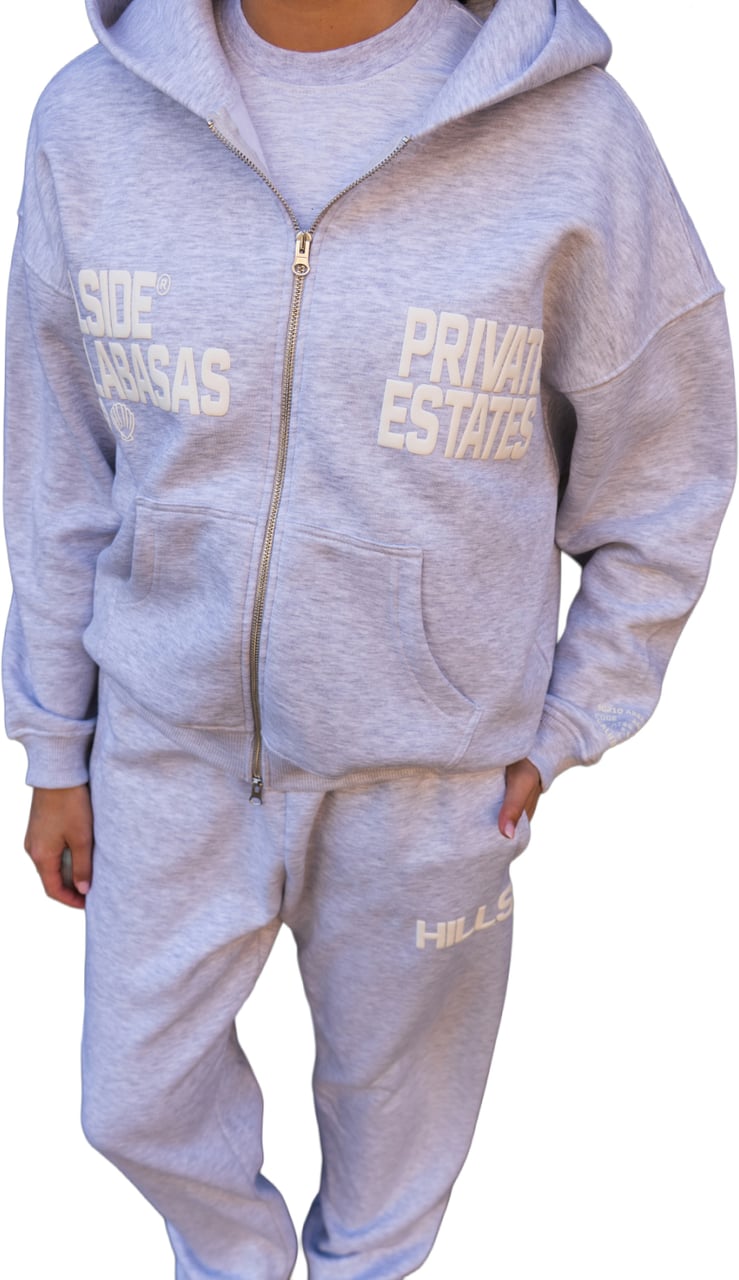 Hillside the Label Calabasas Trainingspak met Vest Grijs