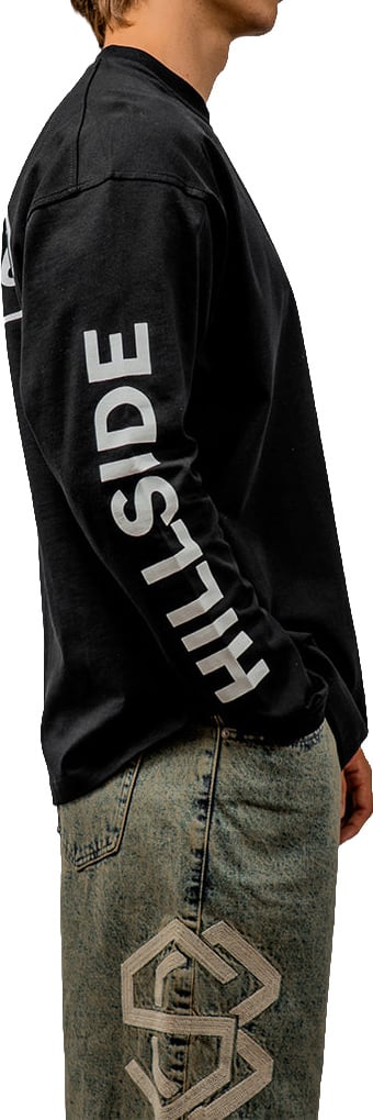 Hillside the Label Longsleeve Classic Logo Zwart
