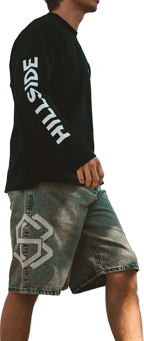 Hillside the Label Longsleeve Classic Logo Zwart