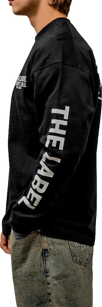 Hillside the Label Longsleeve Classic Logo Zwart