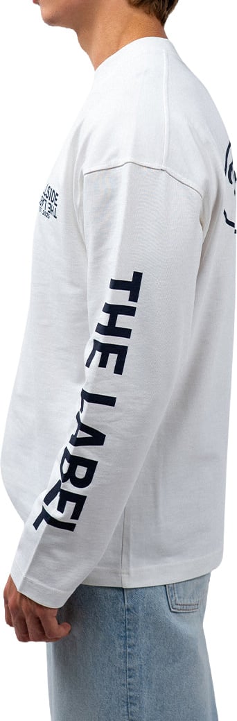 Hillside the Label Longsleeve Classic Logo Wit