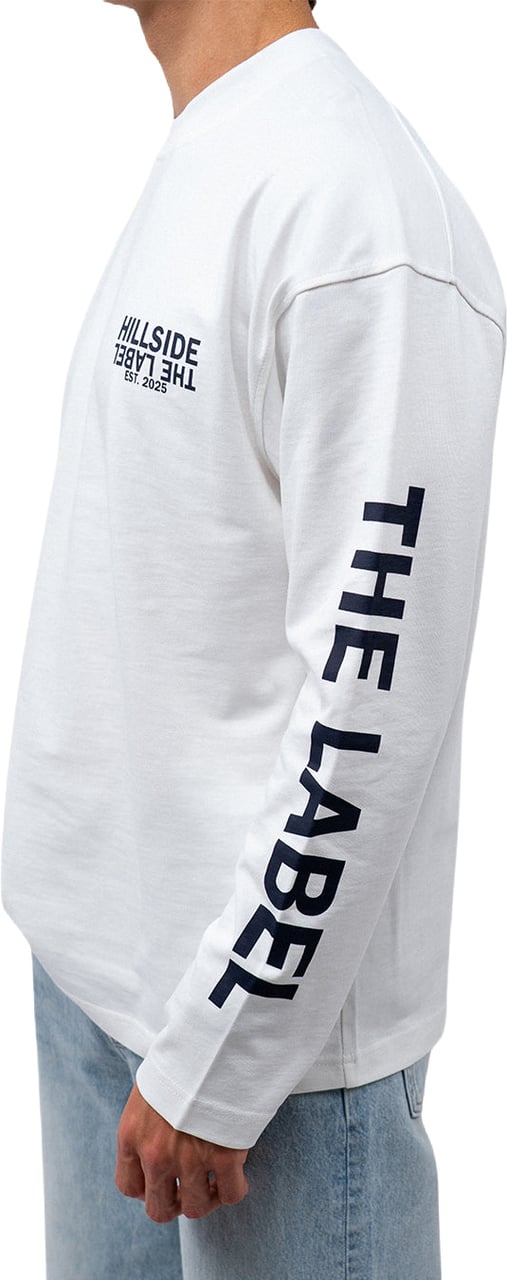Hillside the Label Longsleeve Classic Logo Wit