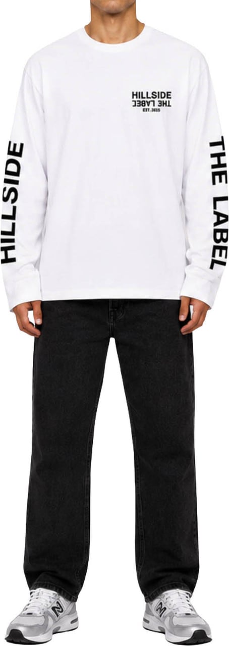 Hillside the Label Longsleeve Classic Logo Wit
