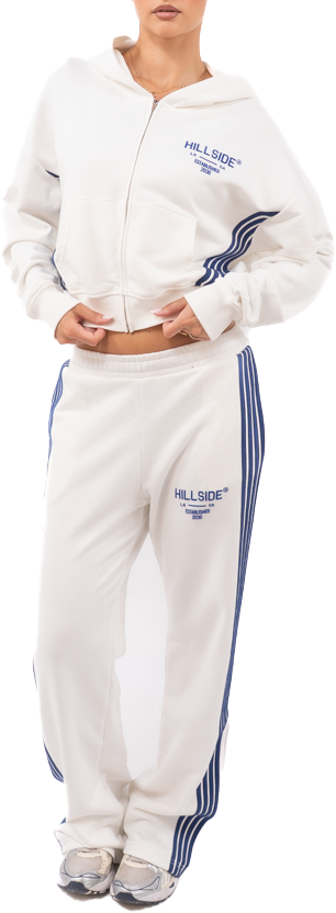 Hillside the Label Stripe Broek Wit