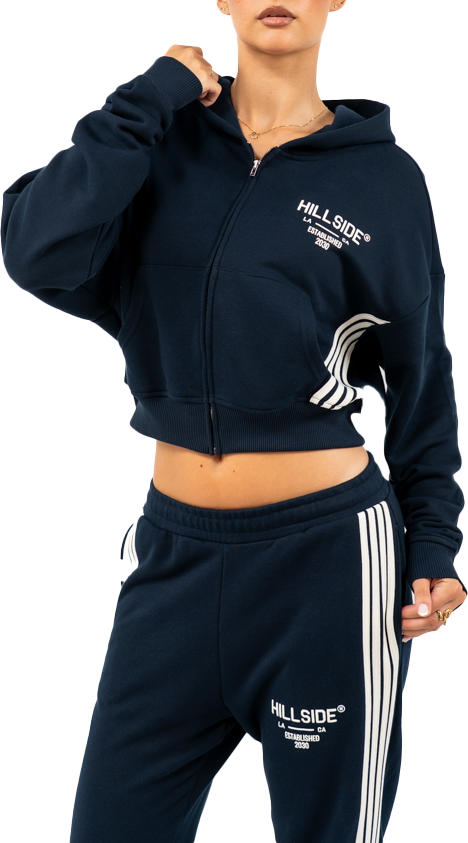 Hillside the Label Stripe Track Vest Blauw