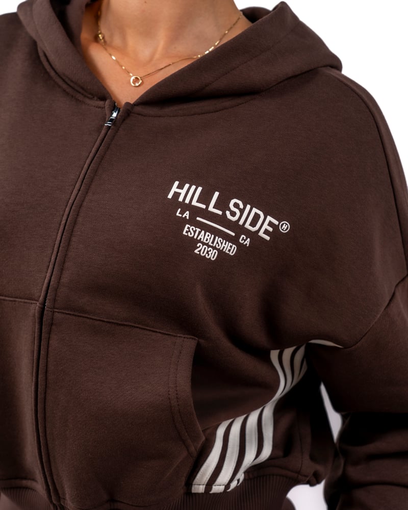 Hillside the Label Stripe Track Vest Wit
