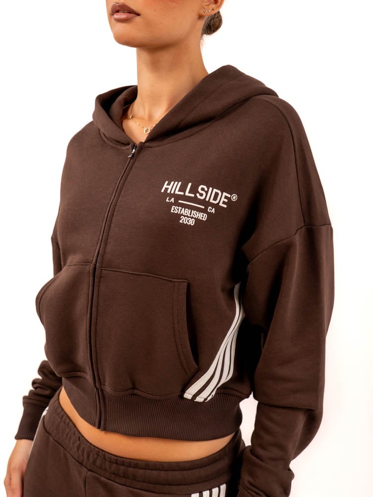 Hillside the Label Stripe Track Vest Wit